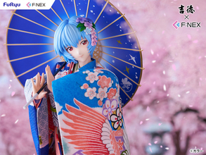 「エヴァ」綾波レイ、着物でしなやかに微笑む…♪「吉徳」コラボの日本人形フィギュアが登場