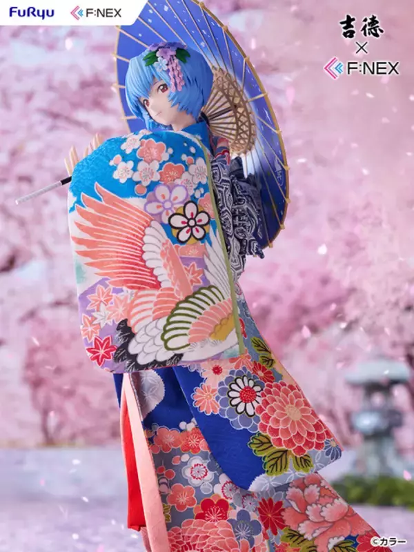 「「エヴァ」綾波レイ、着物でしなやかに微笑む…♪「吉徳」コラボの日本人形フィギュアが登場」の画像