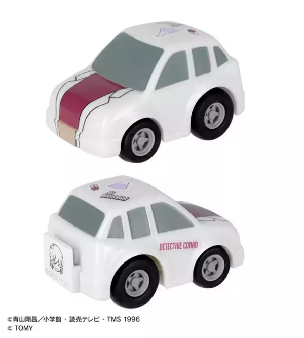 「蝶ネクタイやアイコン付き！ 「名探偵コナン」コナンくん＆哀ちゃんモチーフのチョロQ登場！」の画像