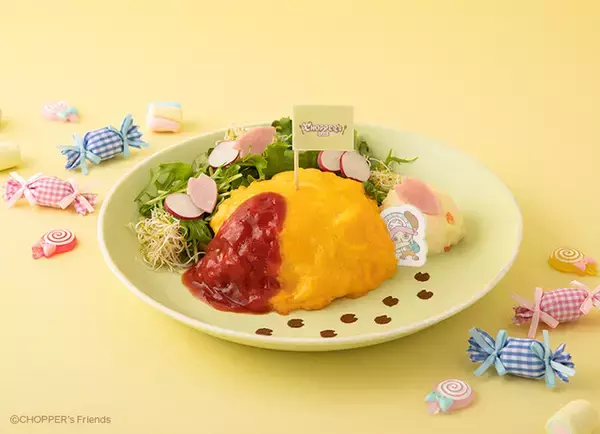 「超絶カワイイ！「ワンピース」チョッパーのお顔カレーに、好物の綿あめパフェも♪ SNS映え必須のカフェが渋谷に期間限定オープン」の画像