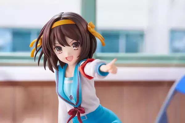 “ただの人間には興味ありません。”「涼宮ハルヒの憂鬱」涼宮ハルヒがおなじみ制服姿でフィギュア化！髪型をポニーテールにも変えられる！