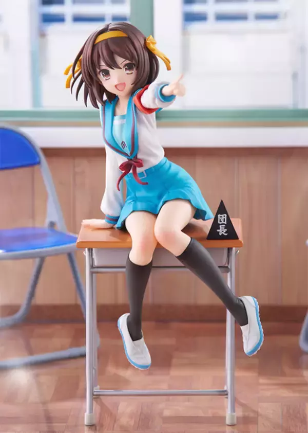 「“ただの人間には興味ありません。”「涼宮ハルヒの憂鬱」涼宮ハルヒがおなじみ制服姿でフィギュア化！髪型をポニーテールにも変えられる！」の画像