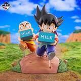 「悟空とクリリンが牛乳配達！「ドラゴンボール」“おっこちるなよ！”が聞こえてきそうな悟空＆チチのフィギュアなど勢ぞろい♪【一番くじ】」の画像1