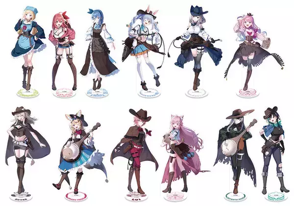 「「ホロライブ」星街すいせい、さくらみこたちが西洋風衣装で登場！ 「ウエスタン」と「キャラバン」をテーマにした描き起こしイラストはファン必見！」の画像