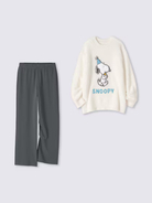「GU×PEANUTS」スヌーピーたちと冬のおうち時間を満喫♪ あったかルームウェアコレクションが新登場