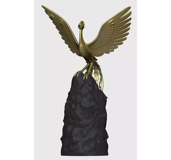 「お値段・990万円の“火の鳥”オブジェが登場！「火の鳥」300万円の純金大判も登場！「大丸心斎橋店の「ゴールドフェア」にて」の画像