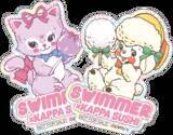「「SWIMMER」×かっぱ寿司コラボ！ キャミーやラッフィーのレトロポップなデザインが可愛すぎる♪ 食べ放題にチャレンジしてオリジナルステッカーをゲットしよう！」の画像1