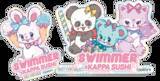 「「SWIMMER」×かっぱ寿司コラボ！ キャミーやラッフィーのレトロポップなデザインが可愛すぎる♪ 食べ放題にチャレンジしてオリジナルステッカーをゲットしよう！」の画像5