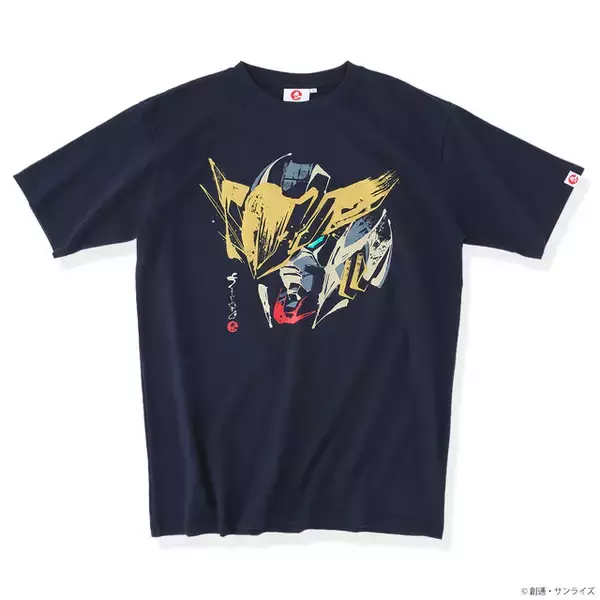 「「ガンダム 鉄血のオルフェンズ」バルバトス＆流星号＆グレイズを大胆デザイン！ 筆絵タッチの躍動感溢れるTシャツ登場」の画像