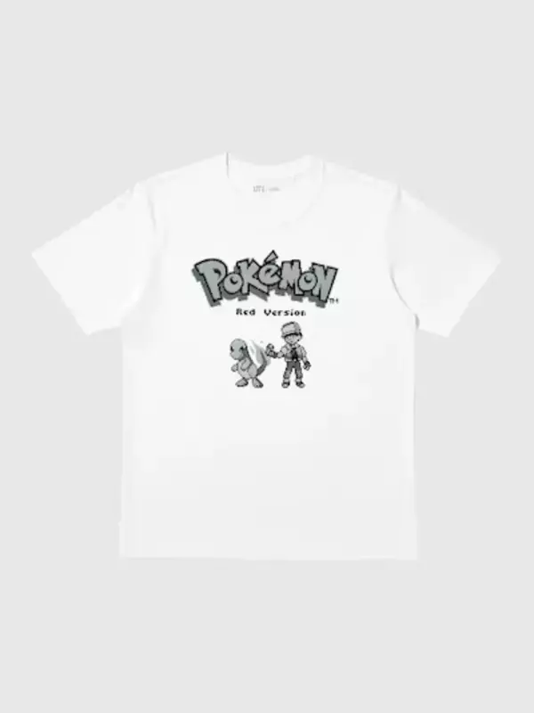 「「ポケモン」ピカチュウ、ミュウツーをゲームドットで表現☆“おや!? ピカチュウの　ようすが…！”文字もデザイン！ユニクロ・UTコレクション第2弾」の画像