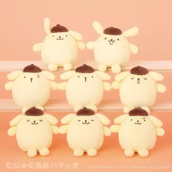 「ポムポムプリンを抱っこしながらお出かけ♪ マフィンやスコーンのマスコットも！可愛すぎる新グッズが登場」の画像