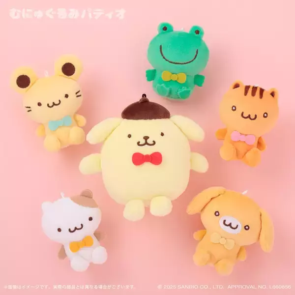 「ポムポムプリンを抱っこしながらお出かけ♪ マフィンやスコーンのマスコットも！可愛すぎる新グッズが登場」の画像