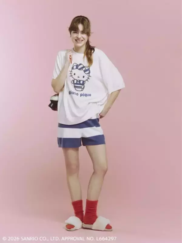 「「サンリオ」×ジェラピケが初コラボ♪ キティ＆シナモンがもこもこ服を着たデザインが可愛すぎ！アパレル＆雑貨アイテム登場」の画像