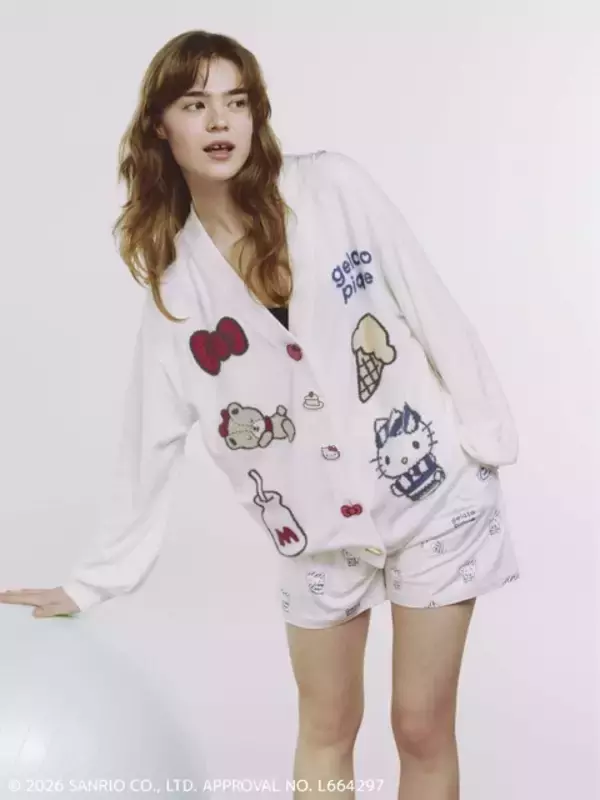 「「サンリオ」×ジェラピケが初コラボ♪ キティ＆シナモンがもこもこ服を着たデザインが可愛すぎ！アパレル＆雑貨アイテム登場」の画像