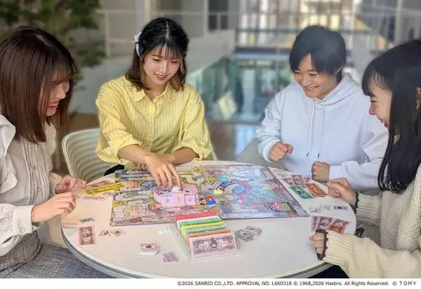 「シナモロール、ハローキティたちを推し活でNo.1にしよう☆ サンリオキャラクターズと“人生ゲーム”がコラボ」の画像