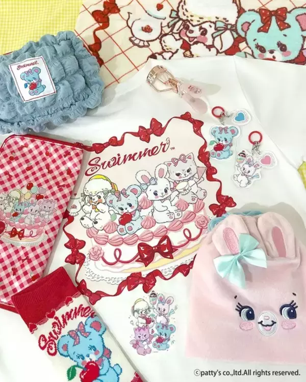 「「SWIMMER」レトロかわいい新アイテムがALL390円！ ラブリー＆ファンシーな世界観がたまらん…♪」の画像