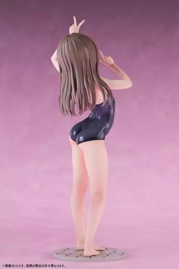 「脇チラピース♪ オリジナルフィギュア「スク水部 小花りな」が発売！華奢でありつつも柔らかさを感じさせる造形がたまらない！」の画像