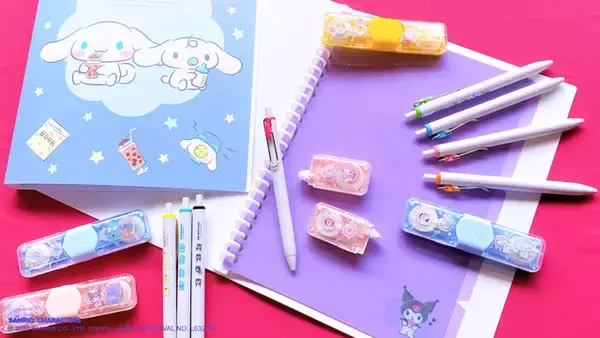 「サンリオ」シナモロールやクロミ、ハンギョドンをデザイン♪「サンキューマート」にコラボ文具が登場
