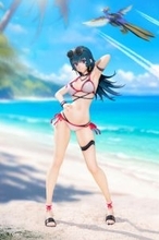 「ゾイド ジェネシス」令和の時代にコトナ・エレガンスが水着姿で立体化！ 愛機レインボーシャークイメージの扇子や台座までこだわり満載