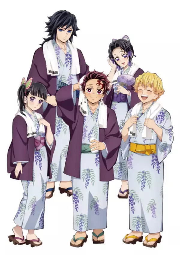 「「鬼滅の刃」炭治郎、冨岡義勇、胡蝶しのぶ達の湯上がりビジュも♪ コラボ風呂＆サウナが登場！箱根小涌園ユネッサンとコラボイベント開催」の画像