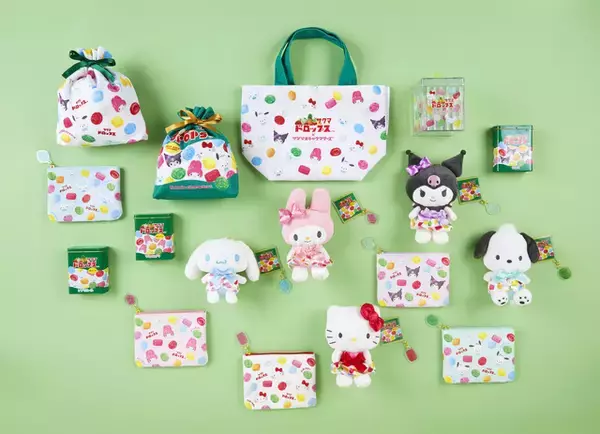 「シナモロール、ハローキティ「サンリオ」キャラがサクマドロップスとコラボ♪ 缶ケースやマスコットを展開」の画像