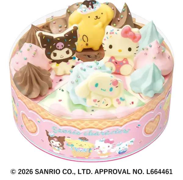 「サンリオ」ポムポムプリン、クロミらがキュートにおめかし♪「サーティワン」アイスケーキ新登場【3月6日より】