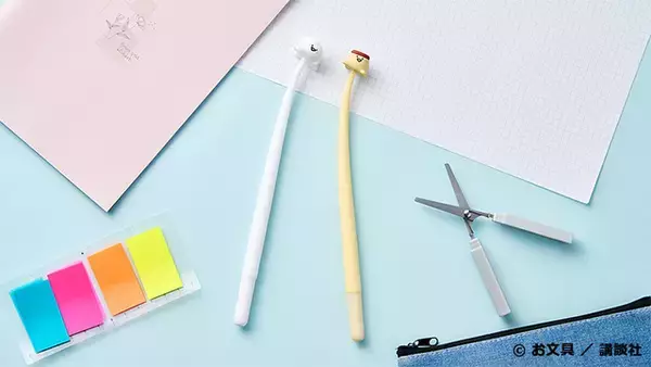 「「お文具といっしょ」お文具さん、プリンさんが“ゆらゆら揺れるボールペン”に!?  ローソン限定グッズ登場」の画像