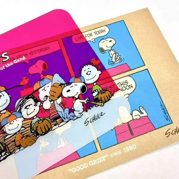 「PEANUTS」スヌーピーたちの表情やストーリーを楽しめる♪ ポストカードセット＆文具が登場