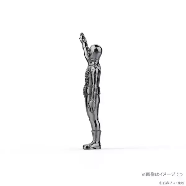 「シルバーに光る“かっこイーッ！”フィギュア！ 「仮面ライダー」ショッカー戦闘員（骨）のシルバー製ミニフィギュアが待望の再販決定！」の画像