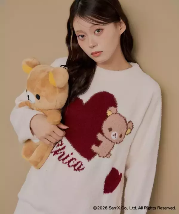 リラックマ＆コリラックマのハートデザインが可愛すぎる♡「Chico」とコラボしたふんわり素材のルームウェア・グッズが登場