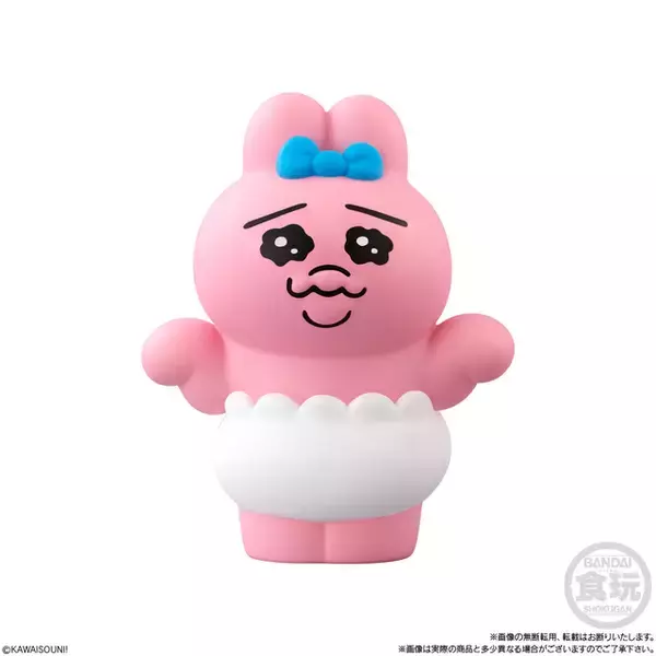 「色んなポーズのおぱんちゅうさぎがマスコットになって登場！ 「まっちょ」「ばくすい」ユニークなポーズがラインナップ」の画像