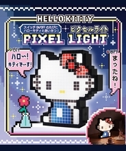 「ハロ～！キティでーす！」キティがあいさつしてくれる！レトロかわいいピクセルライトが登場