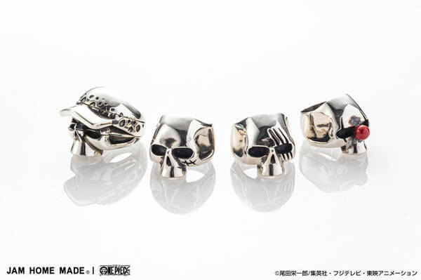 ワンピース シャンクス ロー エースたちがシルバーアクセサリーに Jam Home Made コラボコレクション登場 22年9月11日 エキサイトニュース