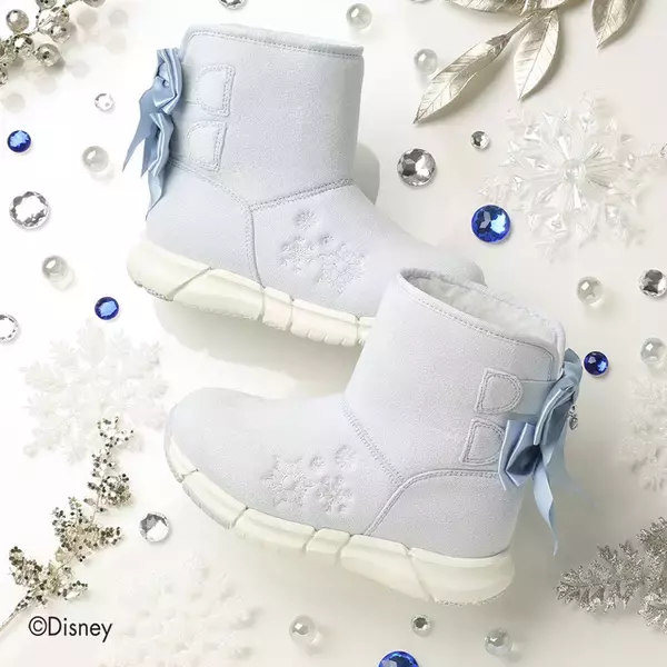 「アナ＆エルサ、アリエル、ラプンツェルをイメージしたキッズ向けスニーカー発売！通園・通学でお姫様気分に♪」の画像