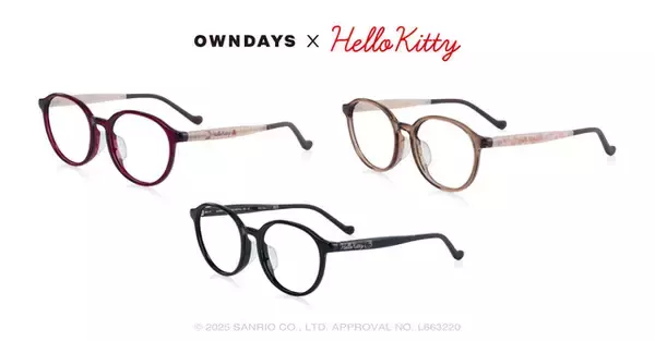 「ハローキティの愛らしさが目元に☆ リボンや耳をモチーフにしたアイウェア登場！Y2Kテイストも楽しめる♪」の画像