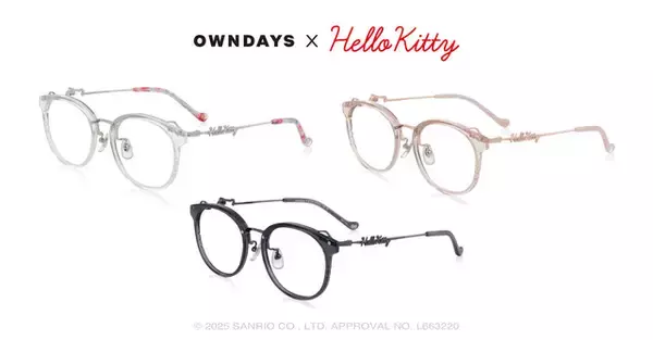 「ハローキティの愛らしさが目元に☆ リボンや耳をモチーフにしたアイウェア登場！Y2Kテイストも楽しめる♪」の画像
