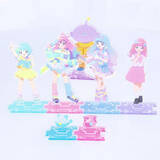 「「魔法の姉妹ルルットリリィ」風&流たちを並べて飾ろう♪ 台座を連結できる“つながるアクスタ”登場」の画像2