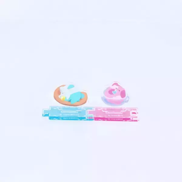 「「魔法の姉妹ルルットリリィ」風&流たちを並べて飾ろう♪ 台座を連結できる“つながるアクスタ”登場」の画像