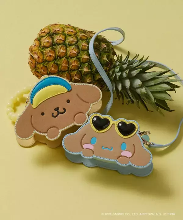 日焼けポムポムプリン、シナモロールが仲間入り♪ 「サンリオ」フルーツ柄が可愛い“サマーコレクション”第二弾が登場！