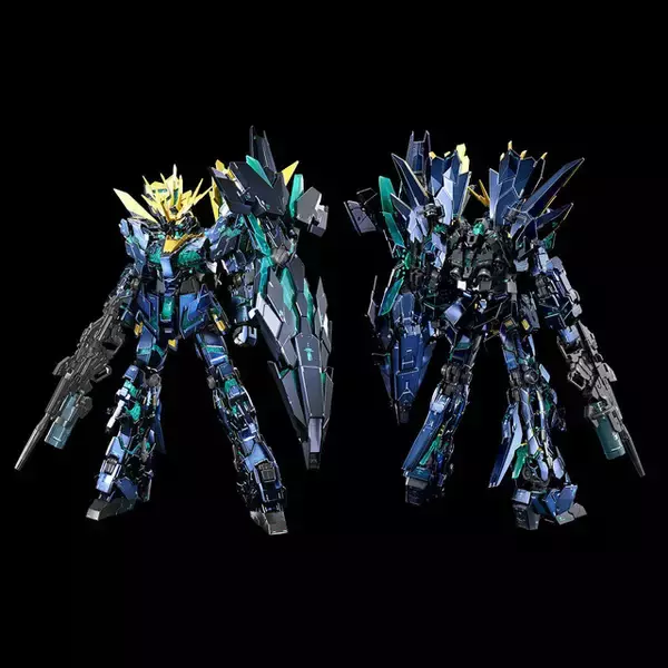 「黒いユニコーンガンダム「バンシィ・ノルン（最終決戦仕様）」が再販！ 紺色と金色のメッキで重厚感あふれる外装に」の画像