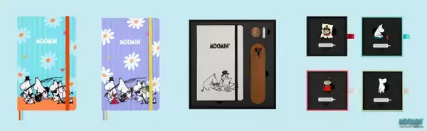 「「ムーミン」とモレスキンがコラボ♪ 夏っぽカラーの限定ノートブックやリトルミイのピンズも登場」の画像