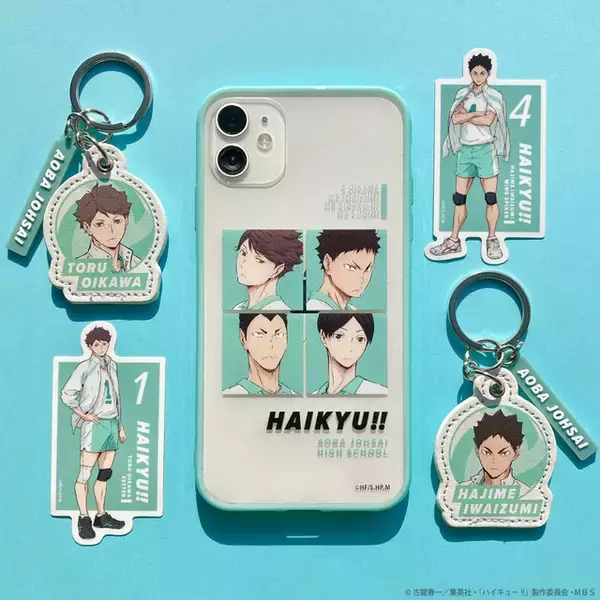 「「ハイキュー!!」推し校のカラーを選ぼう！ iPhoneケース、トートバッグなどのコラボグッズ発売」の画像