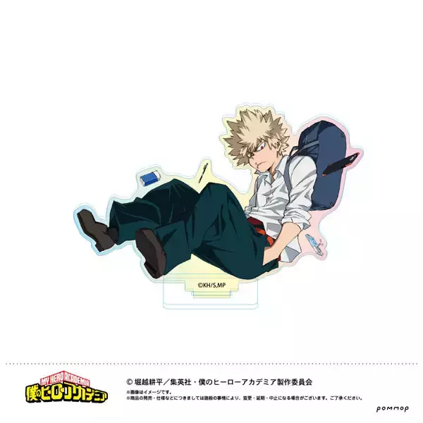 「「ヒロアカ」デクがふわっと浮いた！ 描き下ろしイラストの缶バッジとアクリルスタンドが登場」の画像