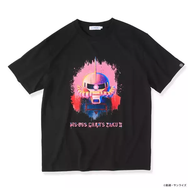 存在感がすごい！ ガンダム、シャアザク、ザクIIをスプレーアート風に表現！「STRICT-G」新シリーズのTシャツ登場