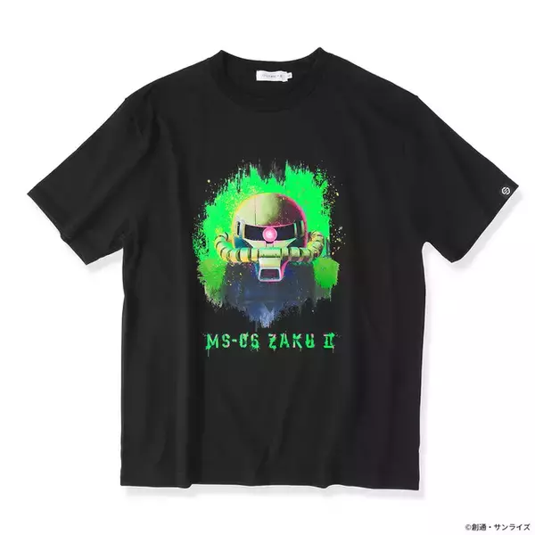 「存在感がすごい！ ガンダム、シャアザク、ザクIIをスプレーアート風に表現！「STRICT-G」新シリーズのTシャツ登場」の画像