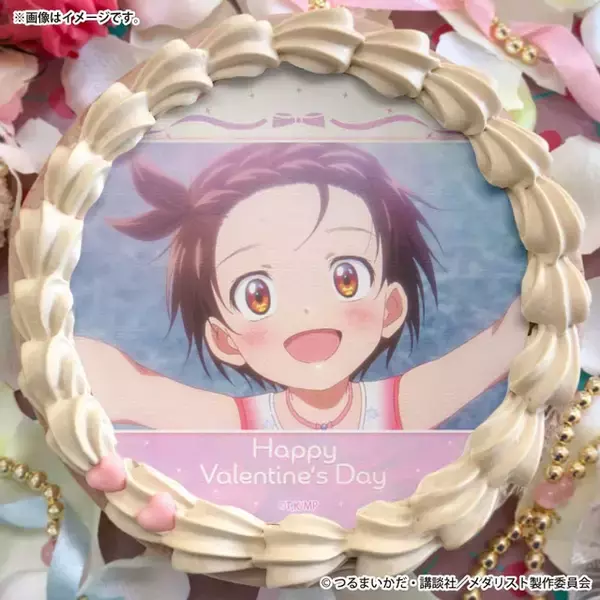 「「メダリスト」結束いのりや狼嵜光たちと華麗なバレンタインを♪ 缶バッジ付きスイーツ登場」の画像