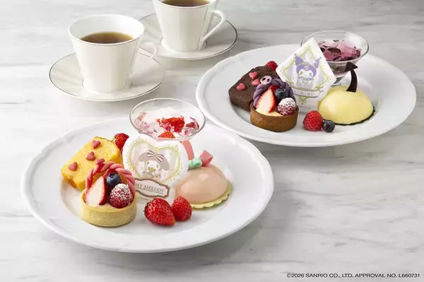「「サンリオ」マイメロ＆クロミの世界にどっぷり浸かれる♪ ファン必見のデザートプレート付きコラボルームが可愛すぎる」の画像