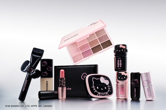 キティが大人かわいいコスメに大変身♪ 限定パケ＆カラーの定番アイパレットやリップも♪「wakemake」コラボ