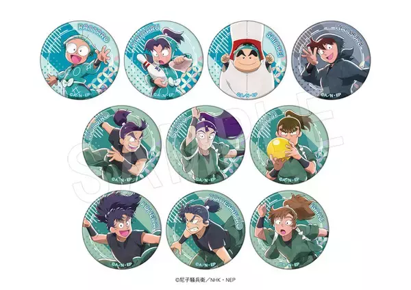 「「忍たま」乱太郎に善法寺伊作、潮江文次郎、立花仙蔵らがラウンドワンに集合☆ ボウリングやローラースケートを楽しむ姿がグッズに！」の画像