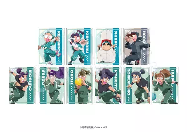 「「忍たま」乱太郎に善法寺伊作、潮江文次郎、立花仙蔵らがラウンドワンに集合☆ ボウリングやローラースケートを楽しむ姿がグッズに！」の画像